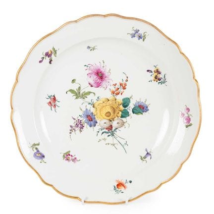 A Marcolini Meissen Porcelain Dish, circa 1780, of