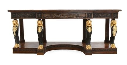 Ein Serviertisch im George-IV-Stil aus Mahagoni, t