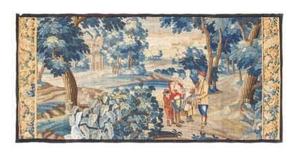Flemish Verdure Tapestry, Circa 17th Century Woven