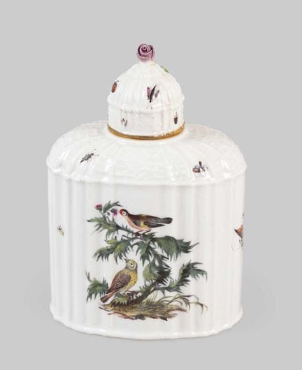 A Meissen Porcelain Tea Canister and Cover, circa 