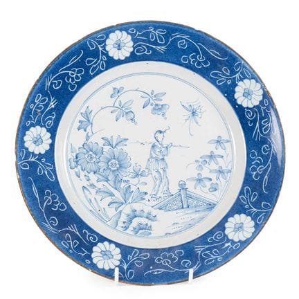 A London Delft Dish, Lambeth High Street, William 