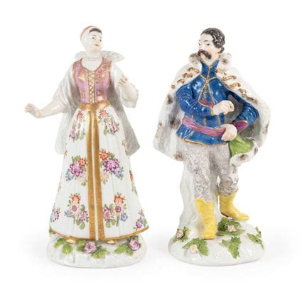 A Pair of Meissen Porcelain Figures of a Hungarian