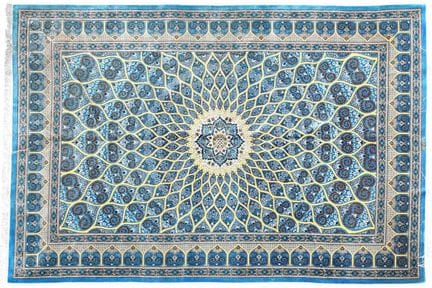 Fine Ghom Carpet Central Iran, Modern The floral l