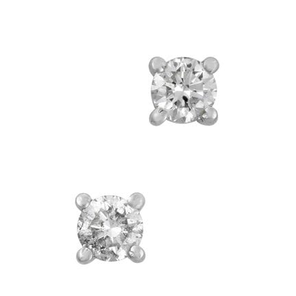 Un paio di orecchini con diamanti solitari: i diam