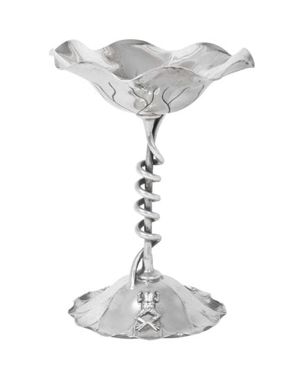 naturalistically formed, the bowl and base each fo