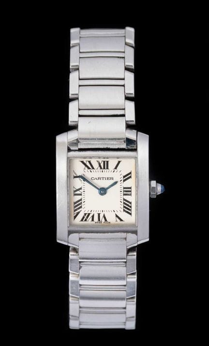 Cartier: orologio da polso da donna in acciaio ino