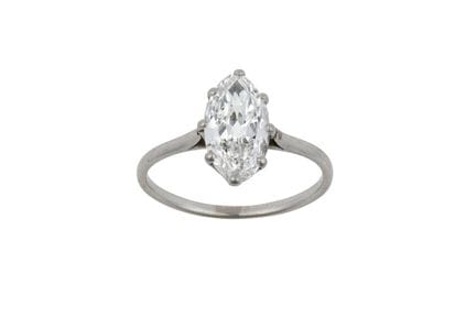 Anello con diamante solitario: diamante dal taglio