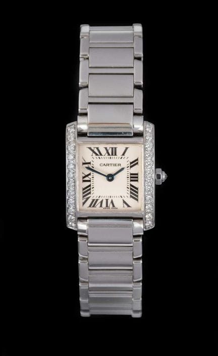 Cartier: orologio da polso da donna in acciaio ino