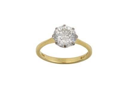 Anello solitario in oro 18 carati con diamante: il