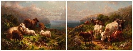 William Robert Charles Watson (1873-1928) Moutons 
