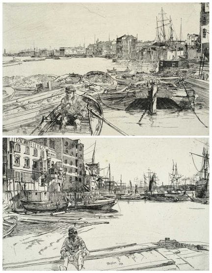 詹姆斯·阿博特·麦克尼尔·惠斯勒（1834-1903） 《水潭》——版面上签名并标注1859年，一幅