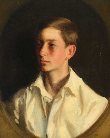 Charles Sims RA, RWS (1873-1928) Portrait of Sir R