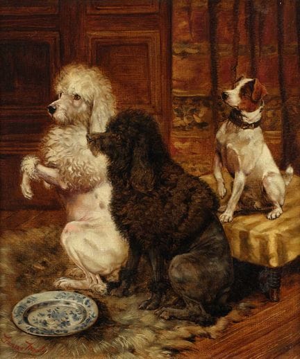 Fannie Moody (1861-1948) Anticipating supper - Two
