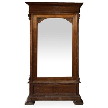 Armario con puerta de espejo: 220,5 x 125 x 60 h c