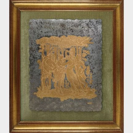 Venini – Das Urteil des Paris, Blattgold auf Glas,