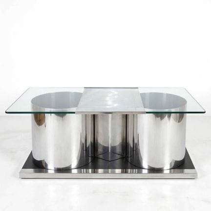 Acerbis Design – Couchtisch mit Metallgestell und 