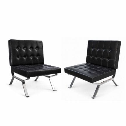 Mim Design – Paar Sessel, Modell „Barcelona“, aus 