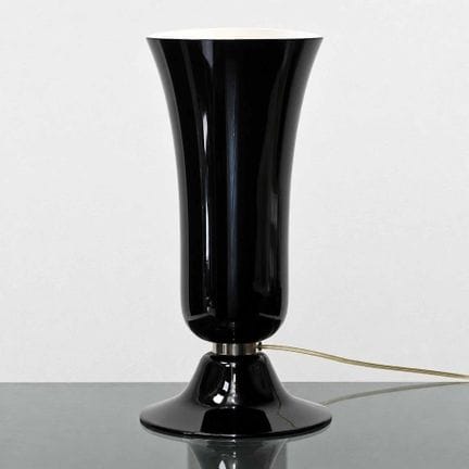 Venini – Lampe im Stil der 1930er Jahre aus schwar