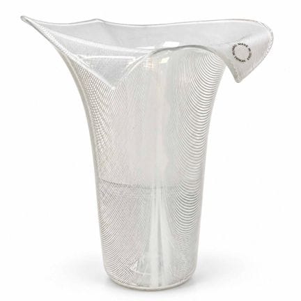 Tyra Lundregren para Venini - Jarrón de cristal de