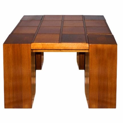 Beistelltisch aus den 70er Jahren aus Holz mit Sch