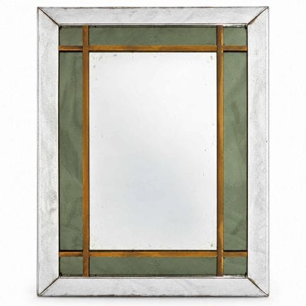 Gorgone para Turri - Espejo rectangular con marco 