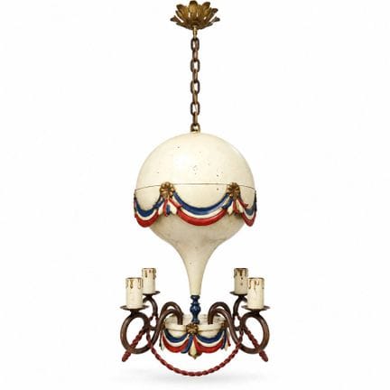 Vintage-Kronleuchter in Form eines Heißluftballons