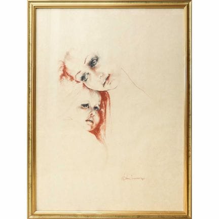 Anna Bonomo Api – Mutterschaft, H 90 × 70 cm, im R