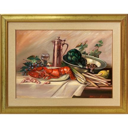 Sebastiano Guarnaccia - Nature morte à la langoust