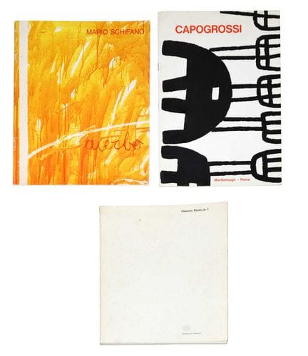No. 3 Art Catalogs - Schifano; Capogrossi; Lignano