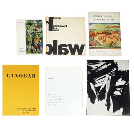 No. 6 Art Catalogs - Soulages; Canogar; Brindisi; 