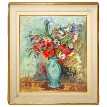 Nature morte aux fleurs, 1938  h 60 x 50 cm, dans 