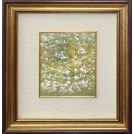 Fleurs blanches, XXe siècle  h 18,5 x 15,5 cm (ave