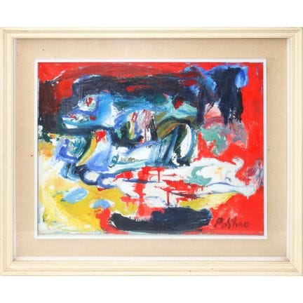 Vincenzo Politino (Avola, 1946) – Abstrait sur fon