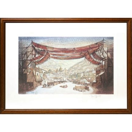 Franco Zeffirelli (1923–2019)  - Study for a stage