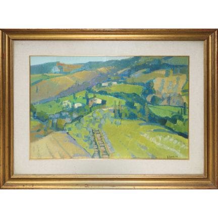 Mario Massolo - Paesaggio, 1978  h cm 40x60 in cor