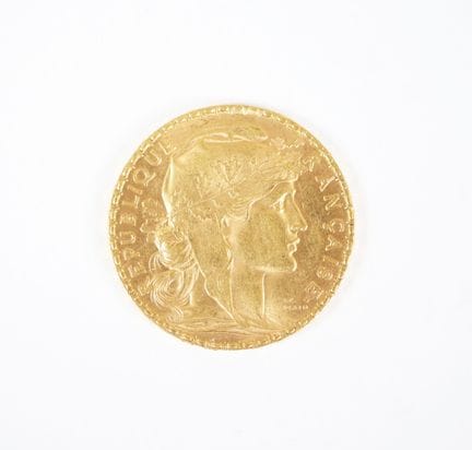 20 franc gold coin, Marianne, 1907.
