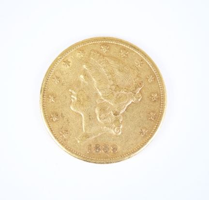 Moneta d'oro da 20 dollari USA, Liberty, 1889, San