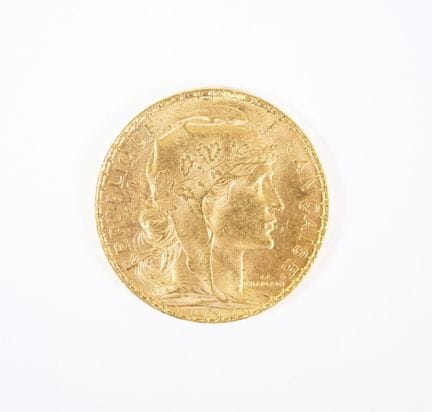 20 franc gold coin, Marianne, 1913.