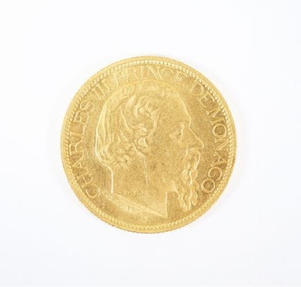 100-franc gold coin, Charles III, Prince of Monaco