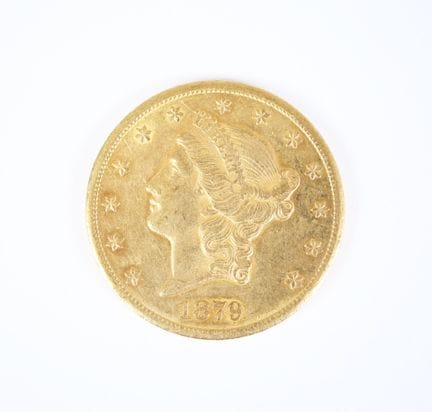 Moneta d'oro da 20 dollari USA, Liberty, 1879, Car