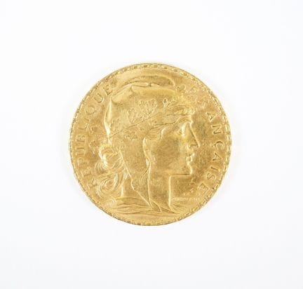 20 franc gold coin, Marianne, 1913.