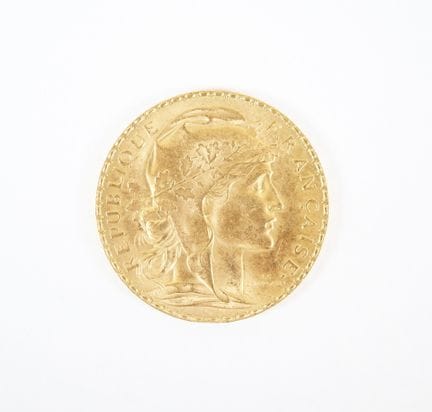 20 franc gold coin, Marianne, 1913.
