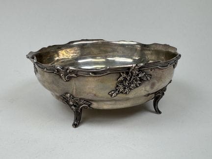950/1000 silver goblet, Minerva hallmark, with fol