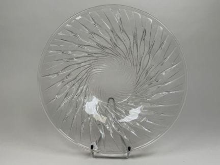 René LALIQUE (1860 - 1945).
Modèle ALGUES.
Plat ci
