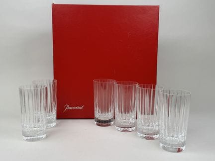 BACCARAT.
Modèle HARMONIE.
Série de 6 verres à ora