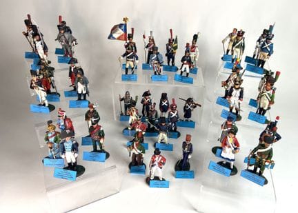 DEL PRADO.
Set of 44 Napoleonic soldiers.
Height: 