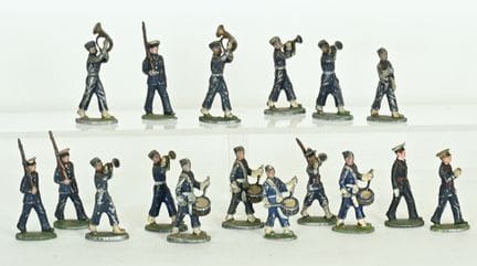 17 Air Force soldiers from the "Aluminum Parade" (