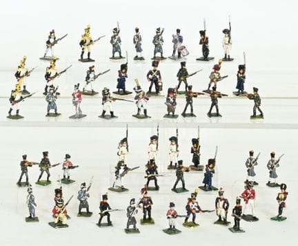 CBG and others: fifty-one hand-painted lead figuri