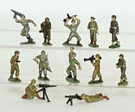 QUIRALU, COFALU, 12 aluminum soldiers (6 cm) from 