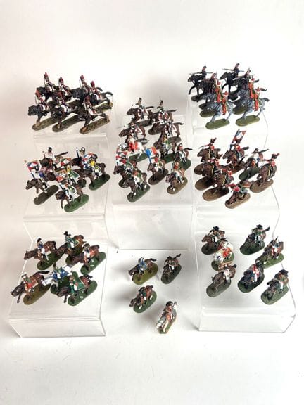 DEL PRADO.
Set of 56 lead Napoleonic cavalry figur